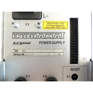 Indramat KDV 2.2-100-220/300-W0 Power Supply SN:234691-01014