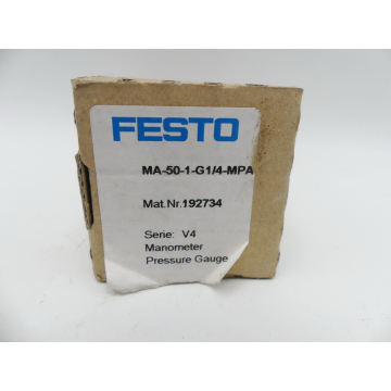 Festo MA-50-1-G1/4-MPA Mat.Nr. 192734 Serie: V4 Manometer   > ungebraucht! <