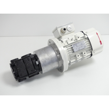 Bucher QX32-016R Internal gear pump SN:36050740 + AC motors FCA 90S-4