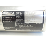 Siemens SITRANS F C MASSFLOW MASS 2100 FDK: 083L2551 SN:287171N094