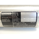 Siemens SITRANS F C MASSFLOW MASS 2100 FDK: 083L2551 SN:200271N284