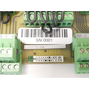 Siemens 6FR9798-0AA Relay module E Stand B/0 SN:0001