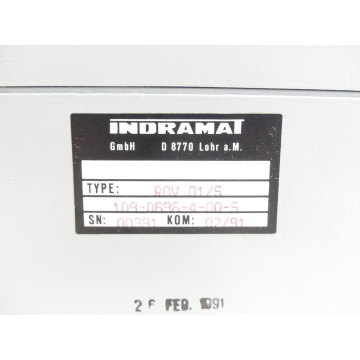 Indramat ROV 01/S Id.Nr. 109-0696-4-00-S SN:00391