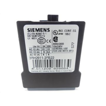Siemens 3RH2911-2FB22 Hilfsschalterblock