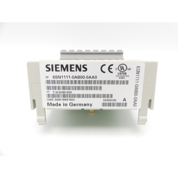 Siemens 6SN1111-0AB00-0AA0 Version: A SN: T-W32081935