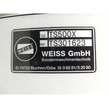 WEISS TS500X  Rundschalttisch mit 6 Stationen + KOD 648-1MB / G / X SN:628592