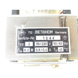 SWF Type 2 transformer SN:1044 - unused! -