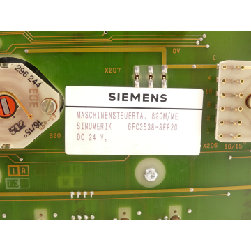 Siemens 6FC3538-3EF20 Maschinensteuertafel E Stand D