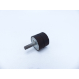 Round bearing Rubber bearing Rubber buffer Ø 24 mm H 20 mm with screw thread and internal thread