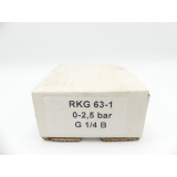 RKG 63-1 0-2,5 bar G 1/4 B Kl. 1,6 Manometer mit Glyzerinfüllung