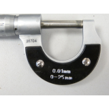 Bügelmessschraube 0-25 mm 0.01 mm