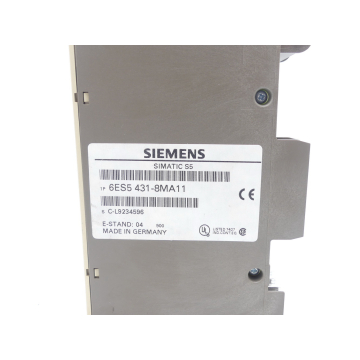 Siemens 6ES5431-8MA11 E-Stand: 04 Digital Input