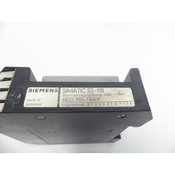 Siemens 6ES5931-7AA11 Stromversorgung