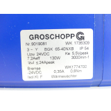 Groschopp WK 1735309 Motor mit Bremse WK1774700 + VE31-K-R-31 SN:9019081