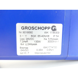 Groschopp WK 1735309 Motor mit Bremse WK1774700 + VE31-K-R-31 SN:9019060