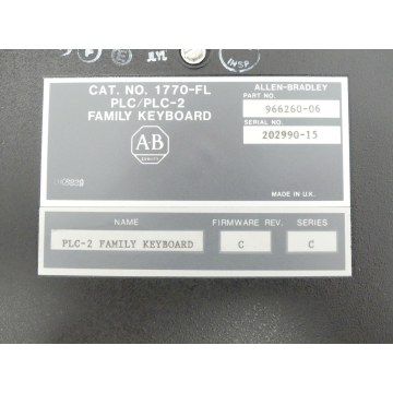 Allen Bradley 1770-FL PLC/PLC-2 Family Keyboard SN:202990-15 - ungebraucht! -