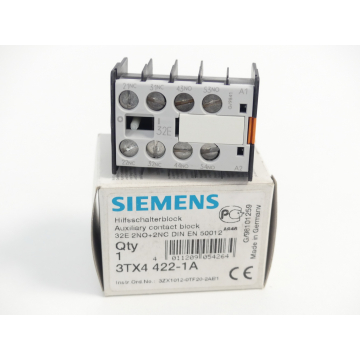Siemens 3TX4422-1A Hilfsschalterblock - ungebraucht! -