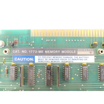 Allen Bradley 1772-ME Memory Module Series 4 + 4x 1772-MSMemory Segment