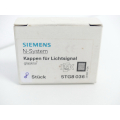 Siemens 5TG8036 cap for light signal crystal clear PU 8 pieces - unused! -