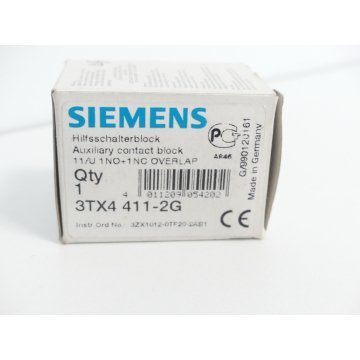 Siemens 3TX4411-2G Hilfsschalterblock - ungebraucht! -