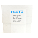 Festo SDE5-D10-O2-Q6-P-M8 Drucksensor 542892 -...