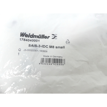 Weidmüller SAIS-3-IDC M8 small Rundsteckverbinder 1784040001 - ungebraucht! -