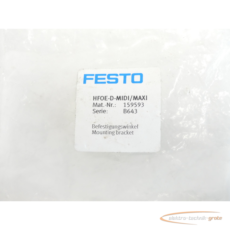 159593 Festo HFOE-D-MIDI/MAXI Befestigungswinkel 