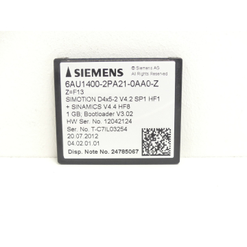 Siemens 6AU1400-2PA21-0AA0 - Z SN:T-C7IL03254 - ungebraucht! -