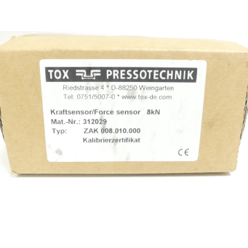 TOX Pressotechnik ZAK 008.010.000 / TOX-312029 SN:FA1109S1304 - ungebraucht! -
