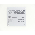 JW Froehlich MFL 300 leak tester SN: 6/50 600.01