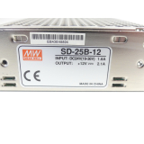 Mean Well SD-25B-12 Schaltnetzteil Input 24V DC 19-36V 1.6A Output +12V 2.1A