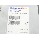 HellermannTyton HGL34-S-M32 Kunststoffverschraubung 166-21605 10St ungebraucht!