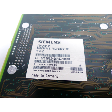 Siemens 6FC5012-0CA03-0AA0 Version: A SN: T-K71009389