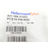 HellermannTyton PCS16-FM-M20 Verschraubung 166-31003 VPE...