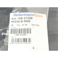 HellermannTyton HG34-S-M40 Verschraubung 166-21028 VPE 10St - ungberaucht! -