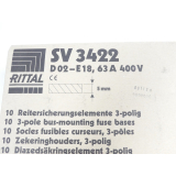Rittal SV 3422 Reitersicherungselemente 3-polig VPE 10St - ungebraucht! -