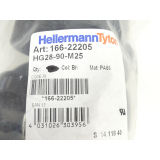 HellermannTyton HG28-90-M25 Verschraubung 166-22205 VPE...