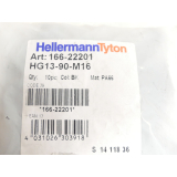 HellermannTyton HG13-90-M16 Verschraubung 166-22201 VPE 10St - ungebraucht! -