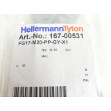 HellermannTyton FG17-M20-PP-GY-X1 Schlauchverschraubung VPE 10St ungebraucht