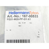 HellermannTyton FG21-M25-PP-GY-X1 Schlauchverschraubung VPE 10St ungebraucht