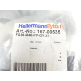 HellermannTyton FG36-M40-PP-GY-X1 Schlauchverschraubung VPE 10St ungebraucht