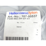 HellermannTyton FG56-M63-PP-GY-X1 Schlauchverschraubung VPE 10St ungebraucht