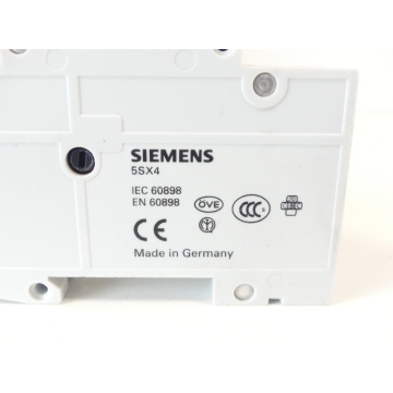 Siemens 5SX41 C2 ~230/400V Leistungsschutzschalter + 5SX9100 HS Hilfsschalter