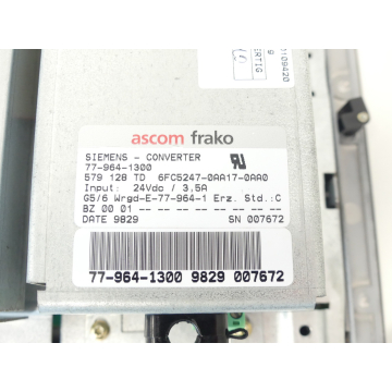Siemens 6FC5103-0AB03-1AA2 Flachbedientafel Version C SN:T-K82012444