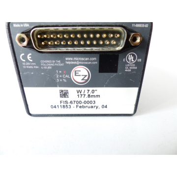 Microscan Quadrus EZ FIS-6700-0003 Barcode Scanner