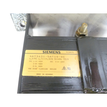 Siemens 4AT3631-5AT10-0C Einphasen-Transformator SN:25202