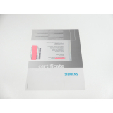 Siemens certificate 6AU1400-2PA21-0AA0 SIMOTION D4x5-2 V4.2 SP1 HF1 ungebraucht