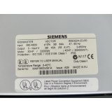 Siemens 6SE3224-2DJ50 MIDIMASTER VECTOR Version: A09 SN:XAM196DV081A