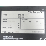Schroff SPF 124 Power Supply SN:1606900517/DB