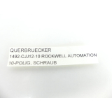 Rockwell 1492-CJJ12-10 Querbrücker VPE 6 10-Polig - ungebraucht! -